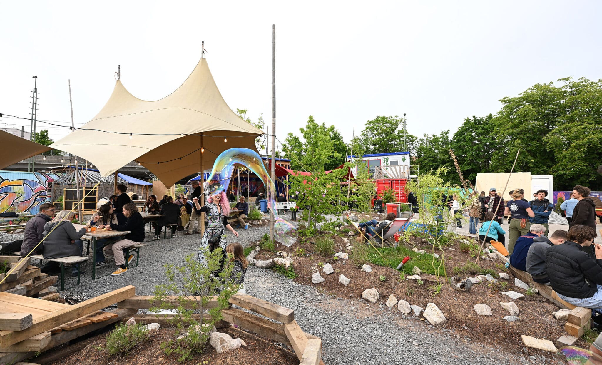 Abschlussfest IBA’27-Festival #2 im Circuleum in Stuttgart-Vaihingen (Bild: IBA’27 / Franziska Kraufmann)