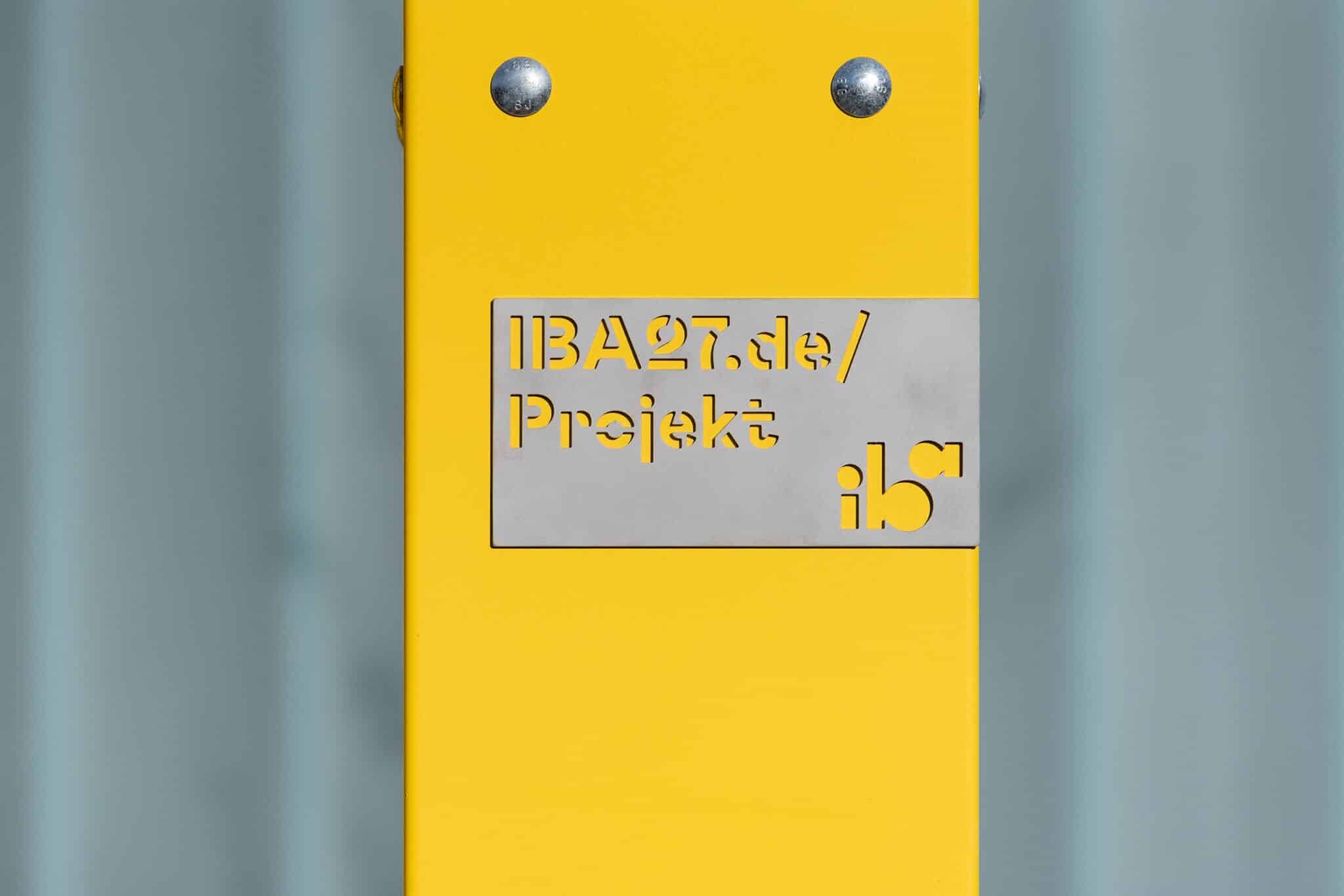 Projektmarker der IBA’27 (Bild: L2M3 / Sven Thiery)