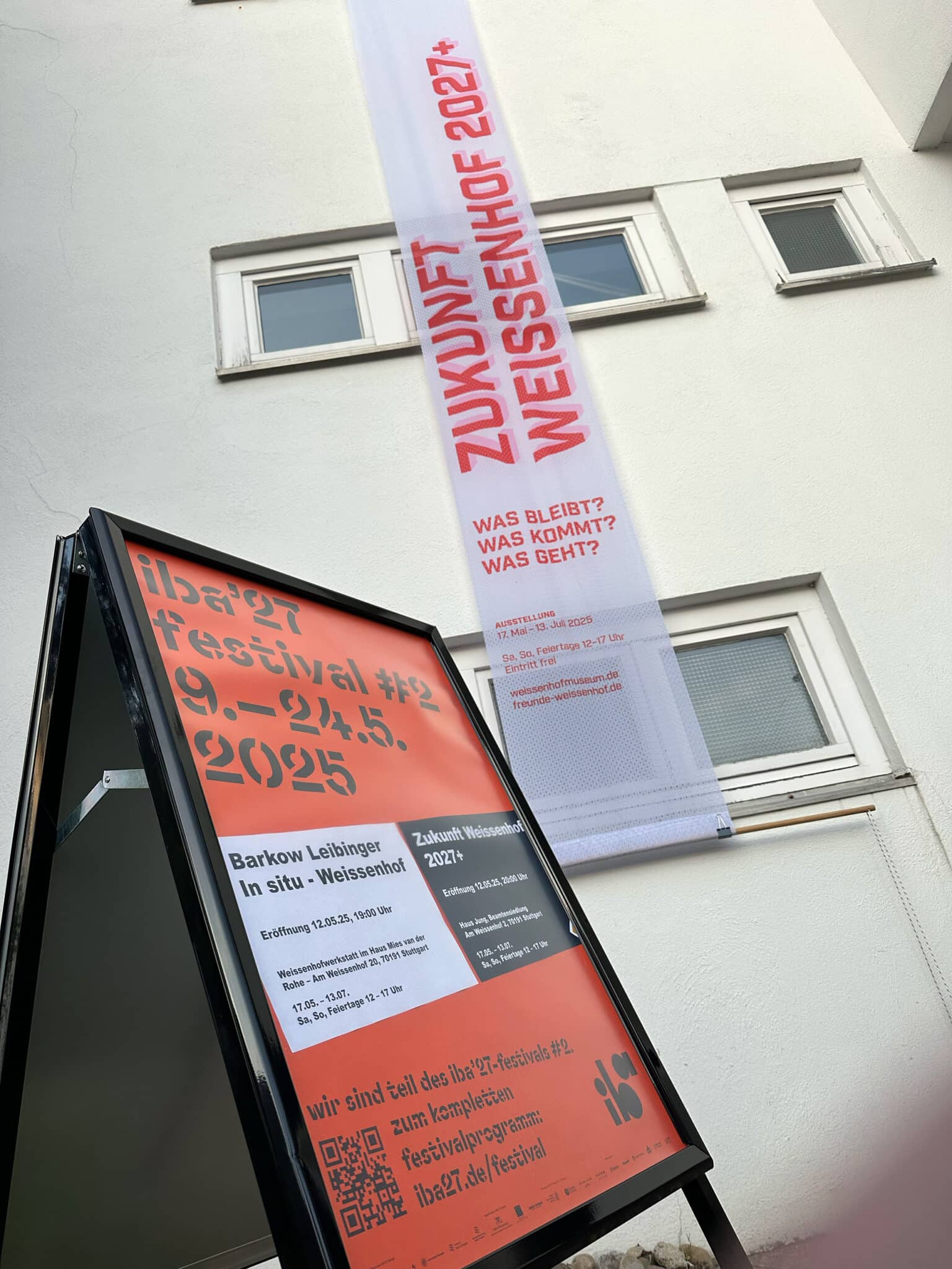 Ausstellung in der Weissenhofsiedlung zum IBA’27-Festival #2 (Bild: IBA’27 / Tobias Schiller)