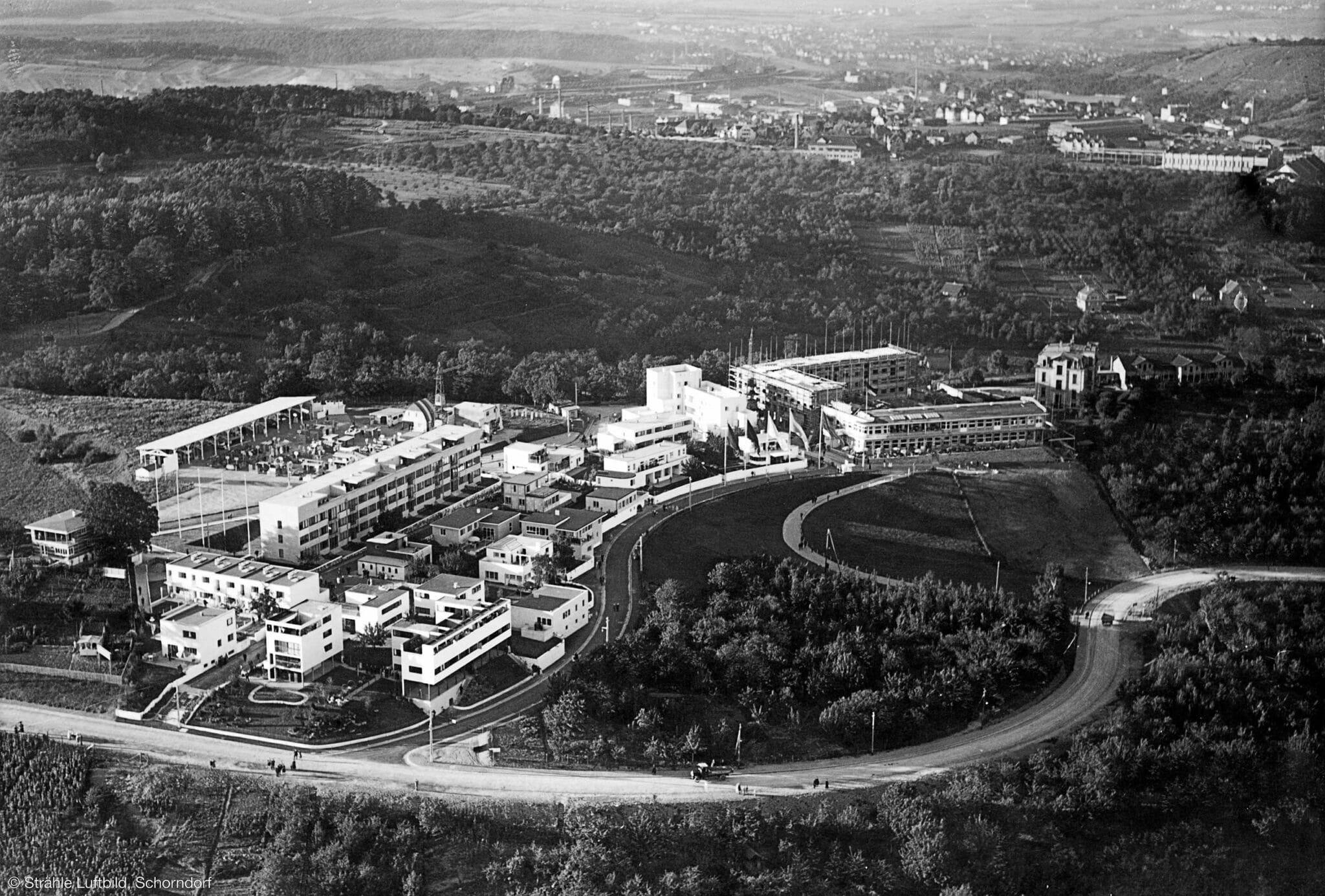 Weissenhofsiedlung 1927 (Bild: Strähle-Luftbild, Schorndorf)