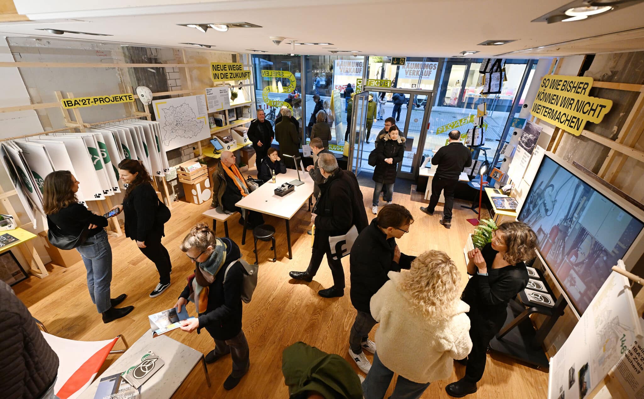 Raum der IBA’27 in der Calwer Straße in Stuttgart (Bild: IBA’27 / Franziska Kraufmann)