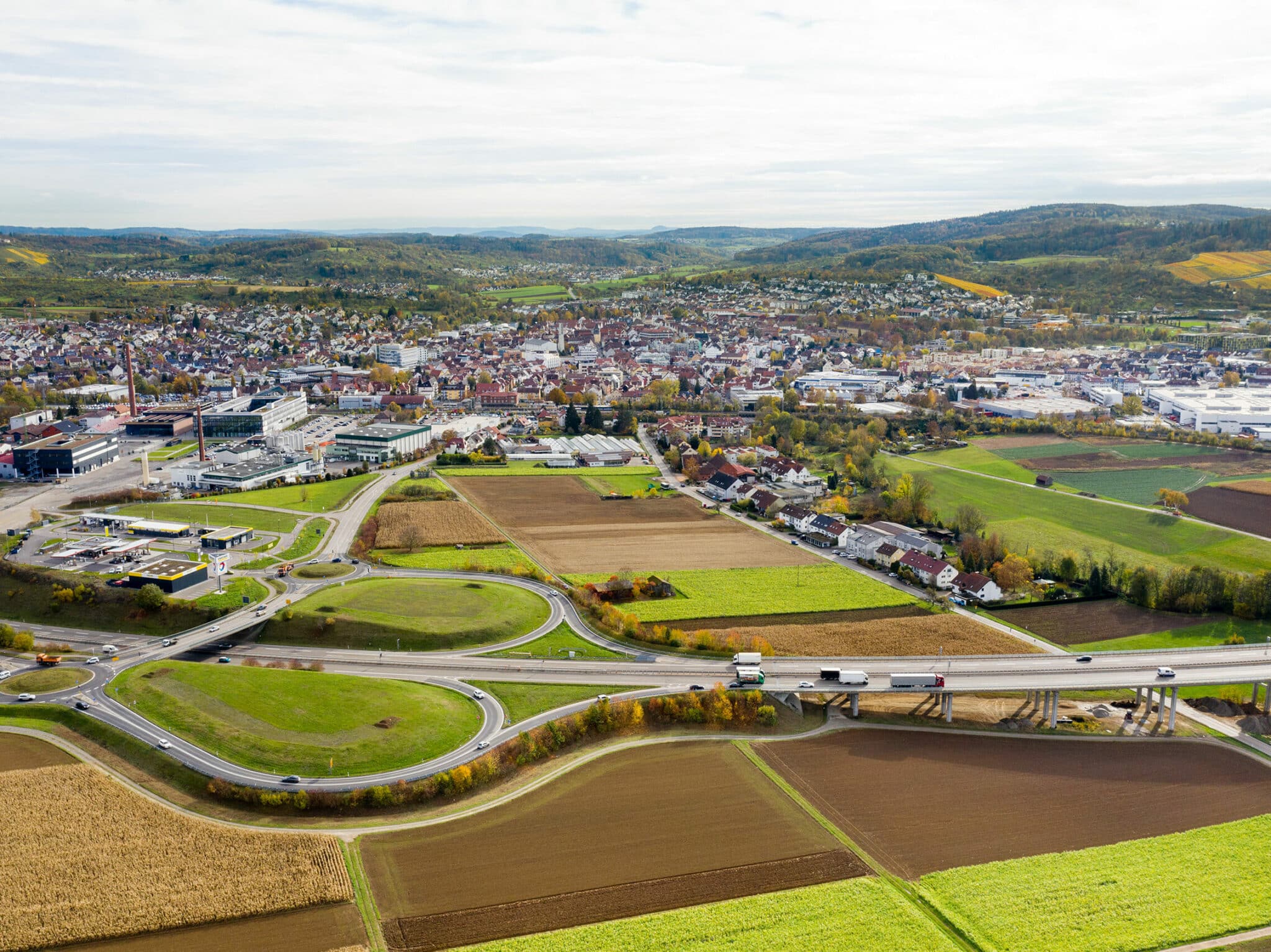 Gelände des IBA’27-Projekts »Produktives Stadtquartier Winnenden« (Bild: Stadt Winnenden / Benjamin Beytekin)