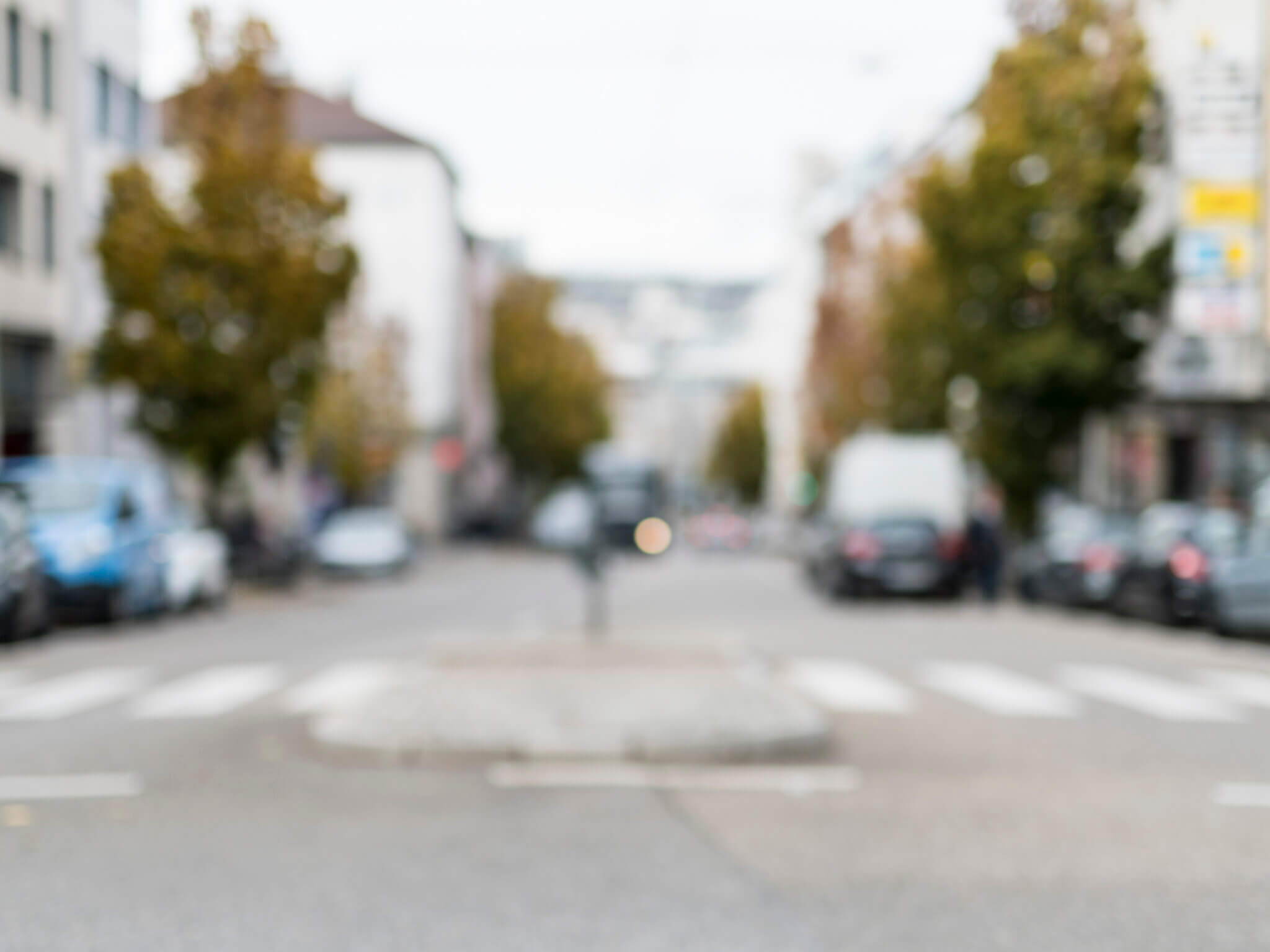 Das Bild zeigt ein Straßenzug in der Stadregion Stuttgart